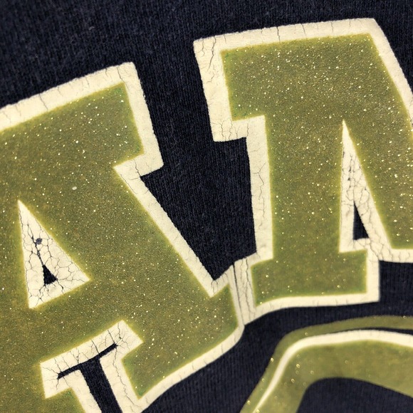 VINTAGE ST LOUIS RAMS LA SWEATSHIRT SPARKLE GLITTER LOGO XL PULLOVER CREW NECK - Picture 4 of 11